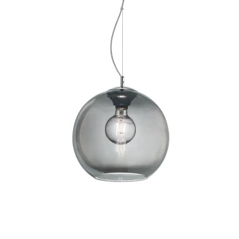 Lampa designerska wisząca NEMO SP1 D20 cieniowany chrom 250311 - Ideal Lux